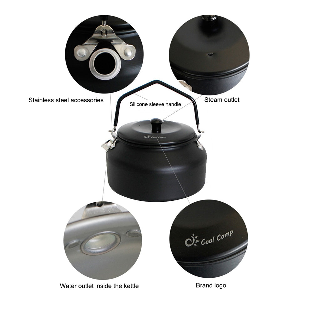 900ml Camping Mini Portable Kettle - myatozmall