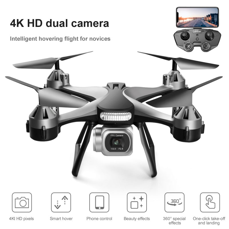 JC801 dual-camera HD 4K aerial drone quadcopter - myatozmall