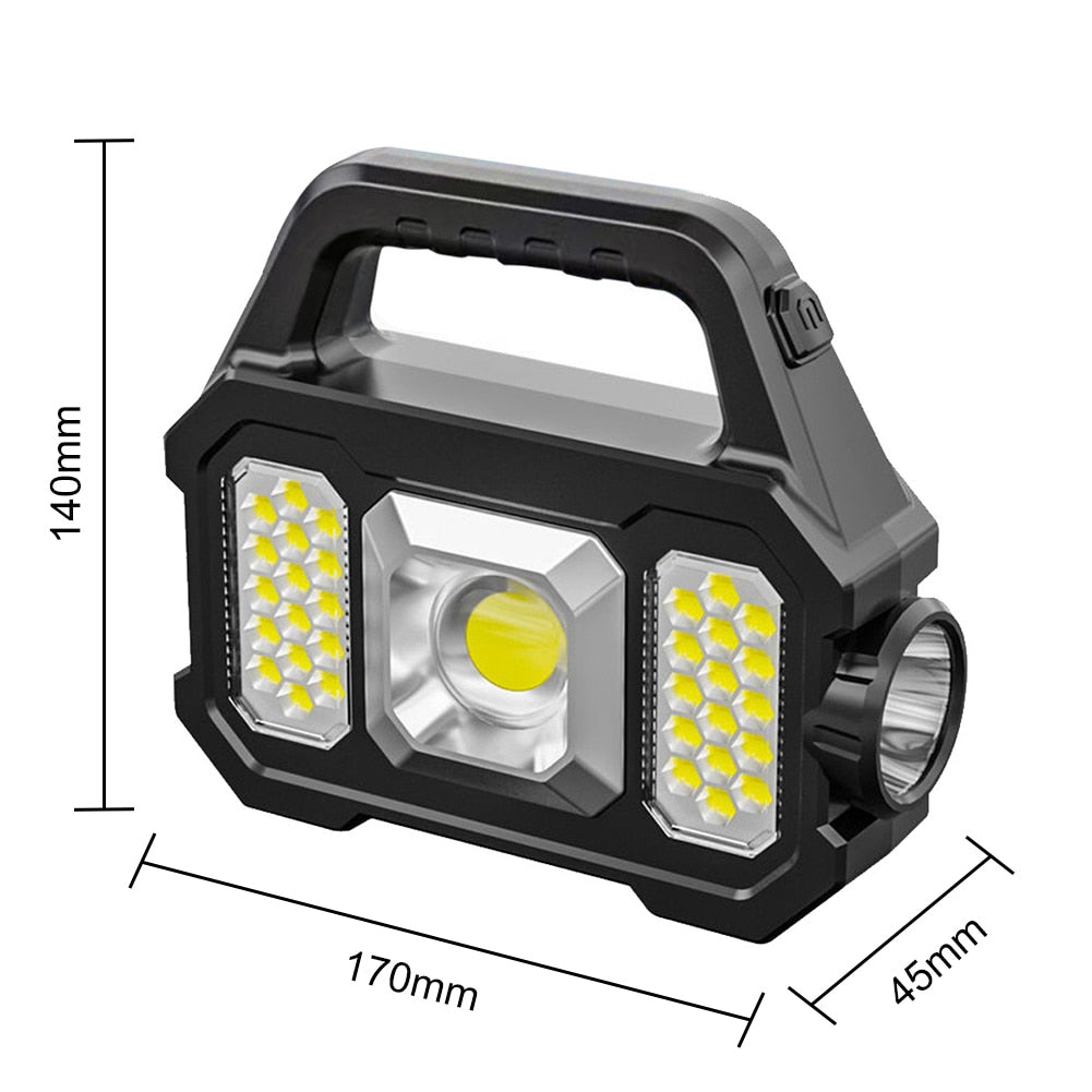 500lm Solar LED Camping Flashlight - myatozmall