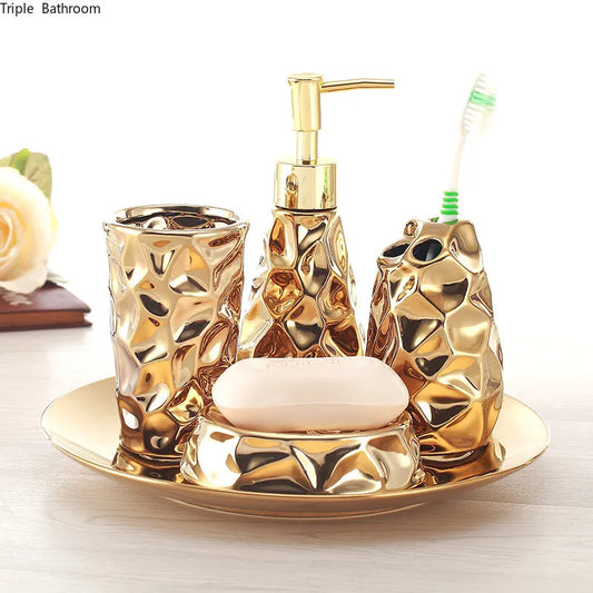 Four-piece bathroom set