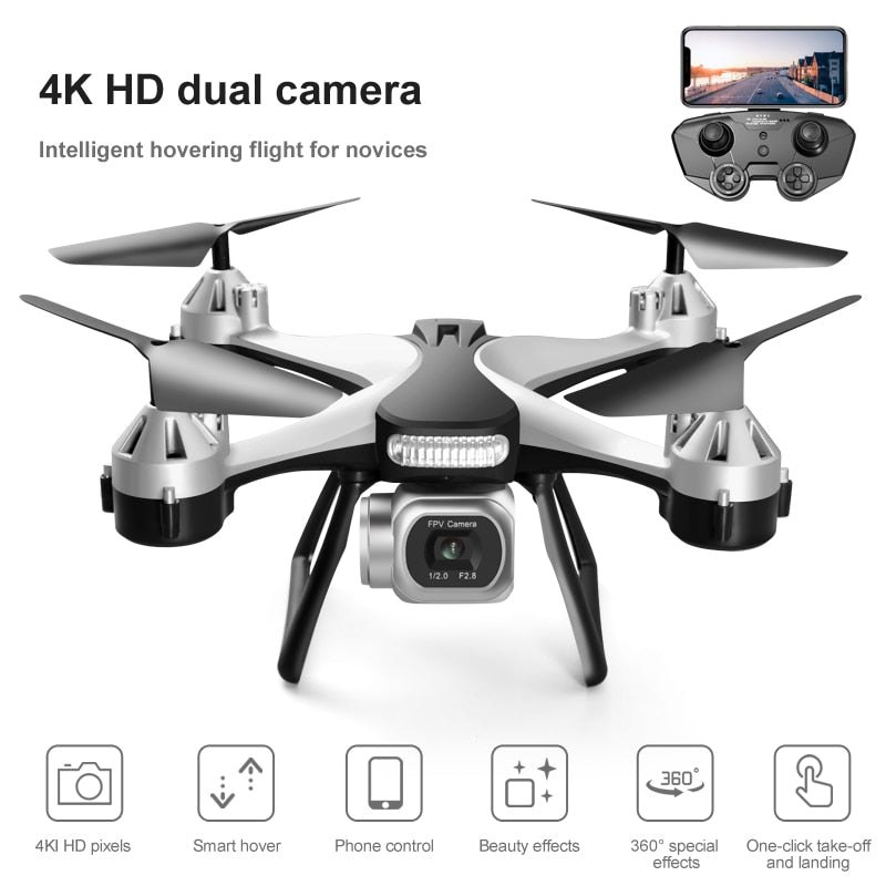 JC801 dual-camera HD 4K aerial drone quadcopter - myatozmall