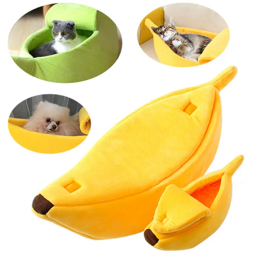 Banana Shaped Dog Cat Bed