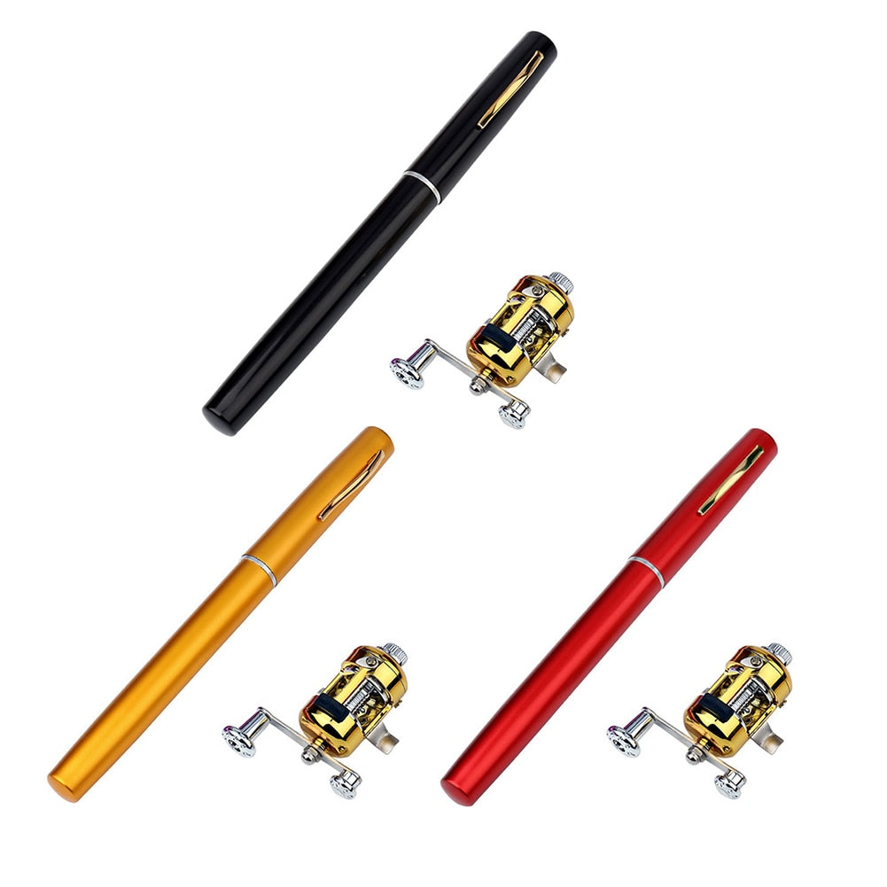 Portable Pocket Fishing Rod with 2.1/1 Speed Ratio Reel - myatozmall